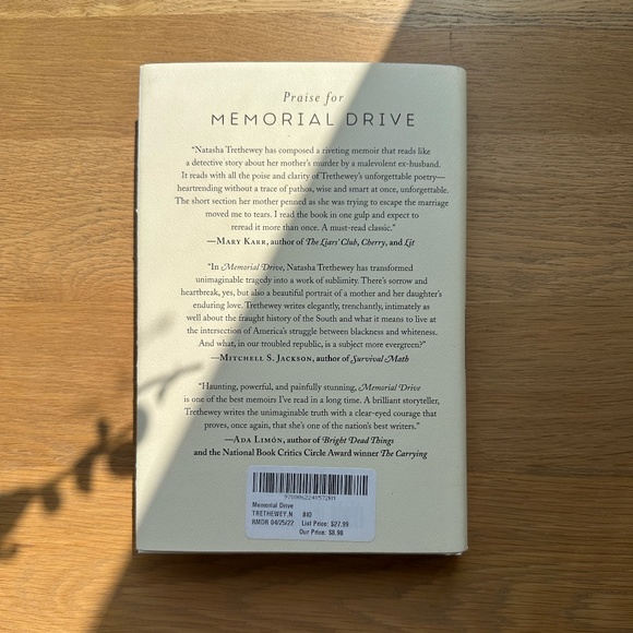 Memorial Drive: A Daughter's Memoir by Natasha Trethewey · Hardback Book - Picture 2 of 4